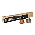 Kaffekapslen Espresso Vanilla Premium pak en capsule voor Nespresso
