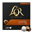 L'OR Lungo Estremo Big Pack package and capsule for NespressoÂ®