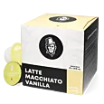 Kaffekapslen Latte Macchiato Vanilla pak en capsule voor Dolce Gusto
