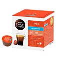 Nescafé Lungo Koffeinfrei Packung und Kapsel für Dolce Gusto