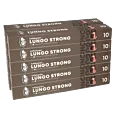 Pak met 100 aluminium capsules Kaffekapslen Lungo Strong voor Nespresso