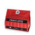 Kaffekapslen Dynamite Coffee pak en pads voor Senseo
