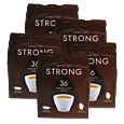 5 pakjes met Kaffekapslen Strong Medium voor Senseo